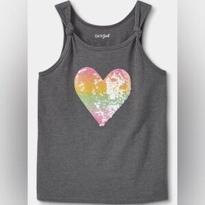 Cat & Jack Printed Flip Sequin Tank Top